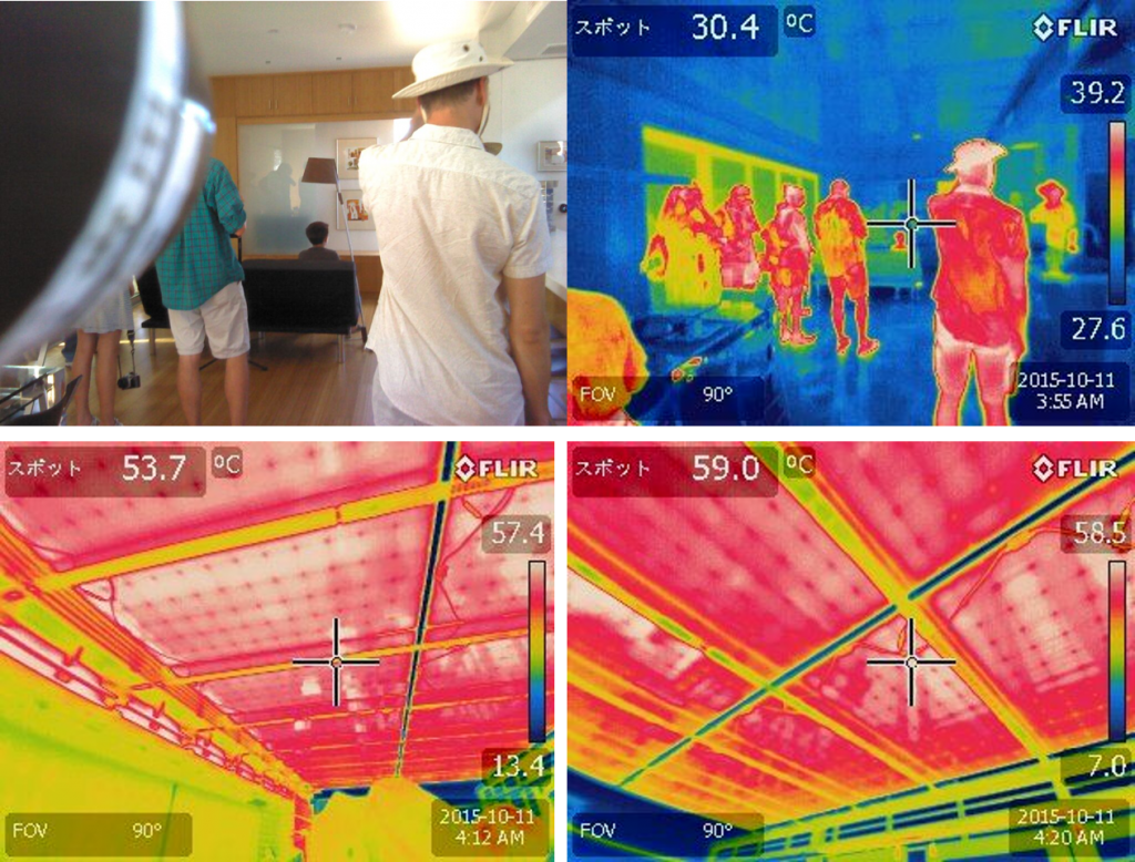 Thermal photos for the internal env and for The Bifacial PV panels